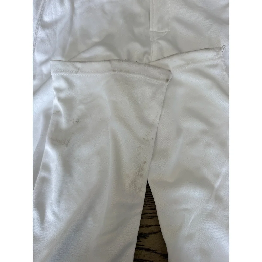 Rawlings Pro-Dri Mens Baseball Pants White Semi-Relaxed Fit LNCHSR Medium NWT
